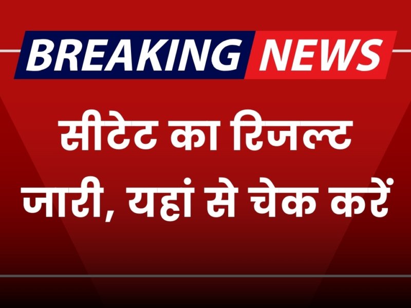 CTET 2024 Result Release: सीटेट का रिजल्ट जारी, यहां से चेक करें